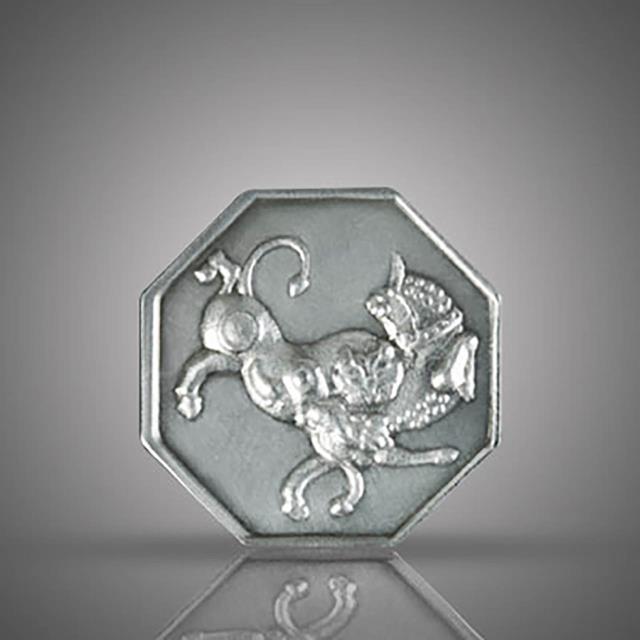 مدالیون(سکه یادبود) نقره، طرح باستانی ، 8 ضلعی