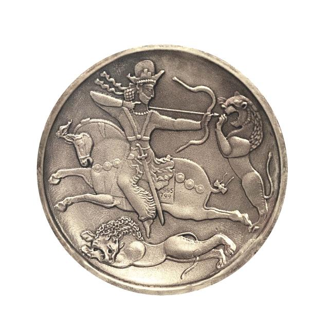 تابلو بشقاب 2500 ساله ساسانی 5 گرمی نقره