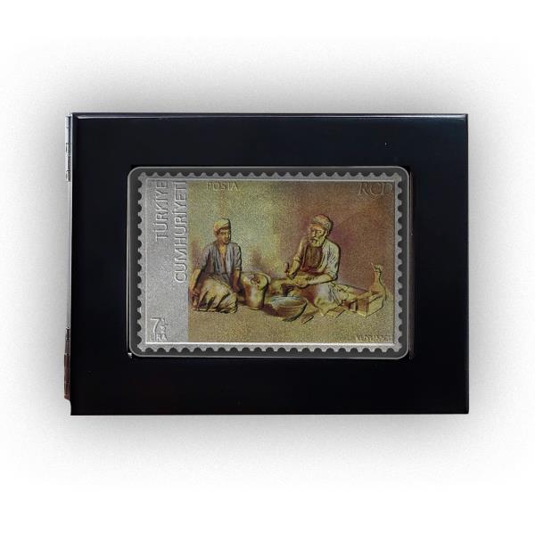 تمبر نقره خالص نوروز، تابلو زرگر استاد کمال الملک